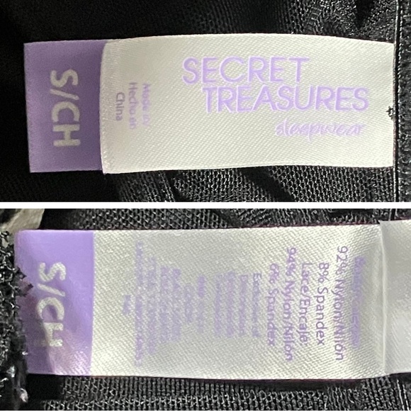 Y2K Black Sheer Babydoll Chemise Push Up Slip Dress. Small. Coquette, Whimsigoth - Picture 11 of 11